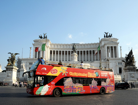 Sightseeing Bus Tour Hop on Hop off Rome
